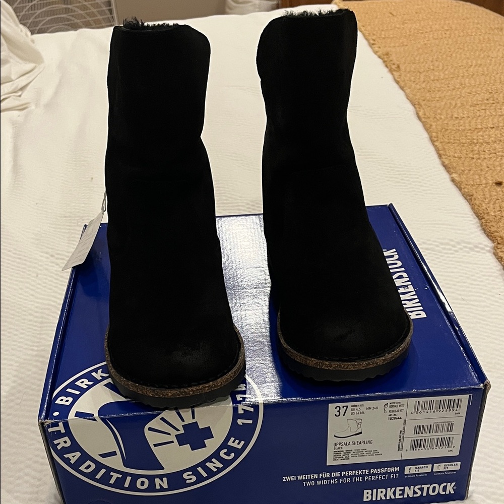 NWT Birkenstock Upsalla Black Ankle Booties